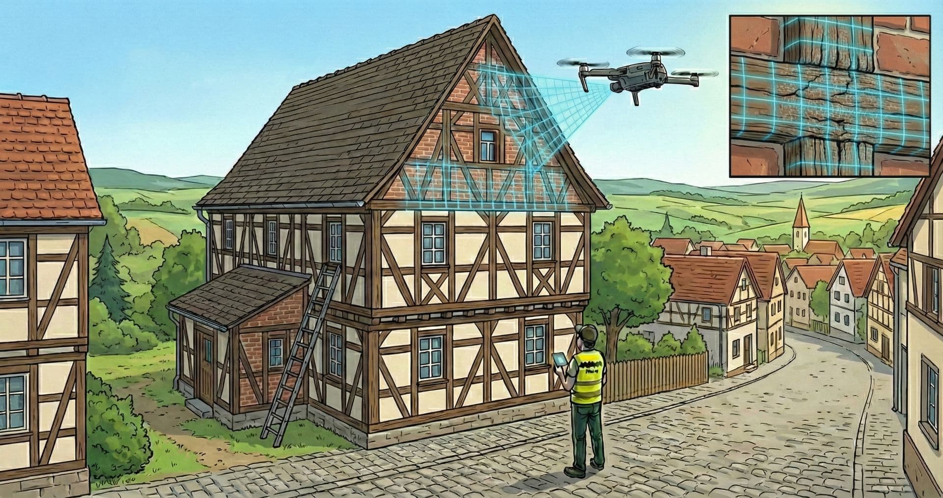 Inspektion Fachwerkhaus